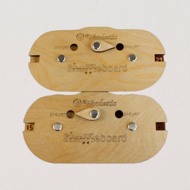 Woodestic Shuffleboard Wooden Scorepeeker Set